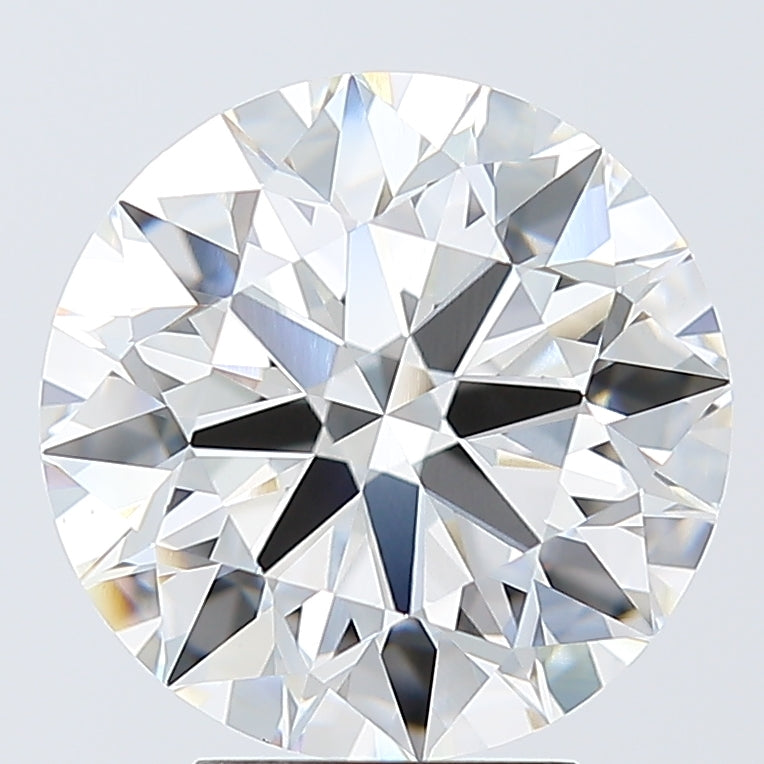 4.53 Carat Round Lab Diamond with  Cut Diamond in 14KT  view 1
