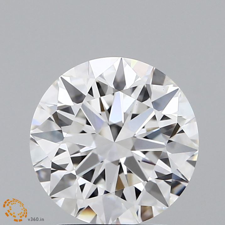2.1 Carat Round Lab Diamond with  Cut Diamond in 14KT  view 1
