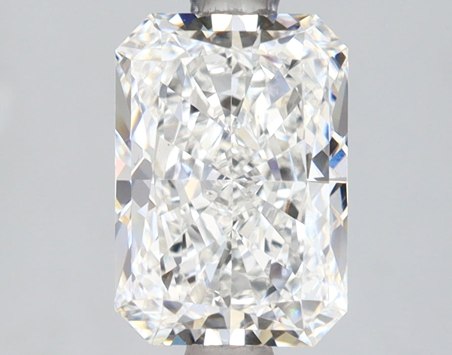 2.1 Carat Radiant Lab Diamond with  Cut Diamond in 14KT  view 1
