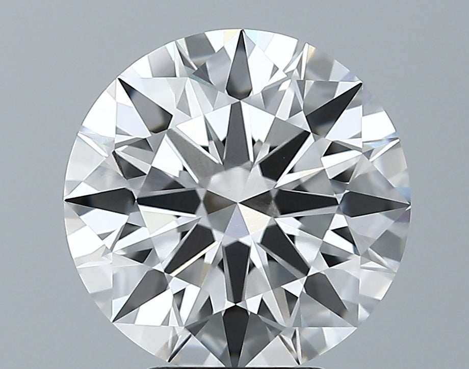 4.08 Carat Round Lab Diamond with  Cut Diamond in 14KT  view 1
