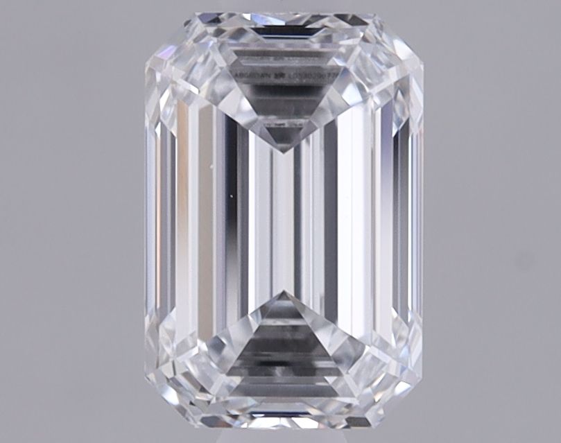 0.95 Carat Emerald Lab Diamond with  Cut Diamond in 14KT  view 1
