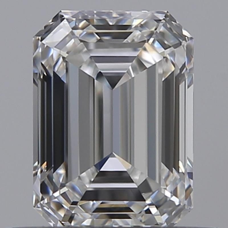 0.5 Carat Emerald Natural Diamond with  Cut Diamond in 14KT  view 1
