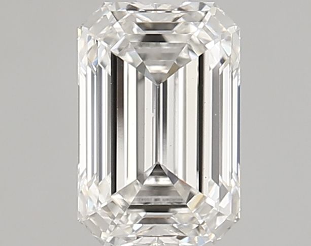 1.52 Carat Emerald Lab Diamond with  Cut Diamond in 14KT  view 1
