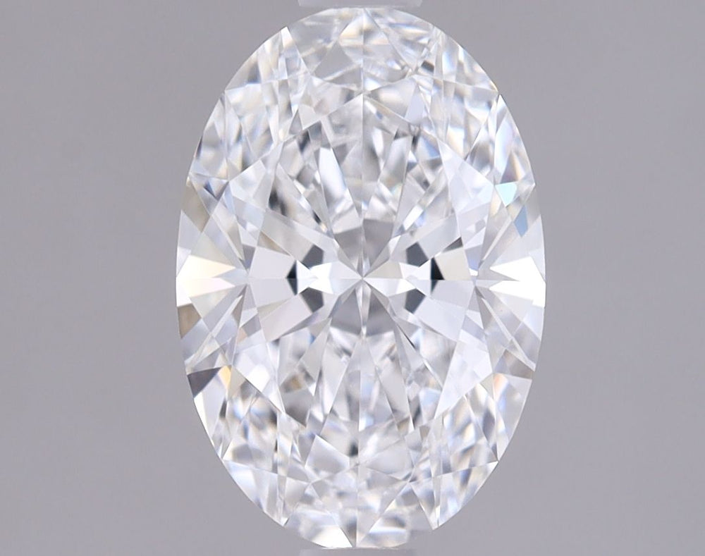 1.18 Carat Oval Lab Diamond with  Cut Diamond in 14KT  view 1
