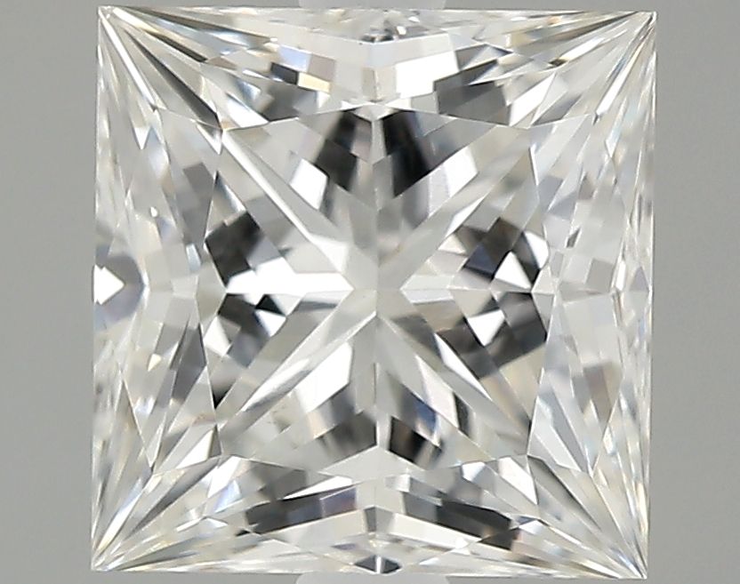2.14 Carat Princess Lab Diamond with  Cut Diamond in 14KT  view 1
