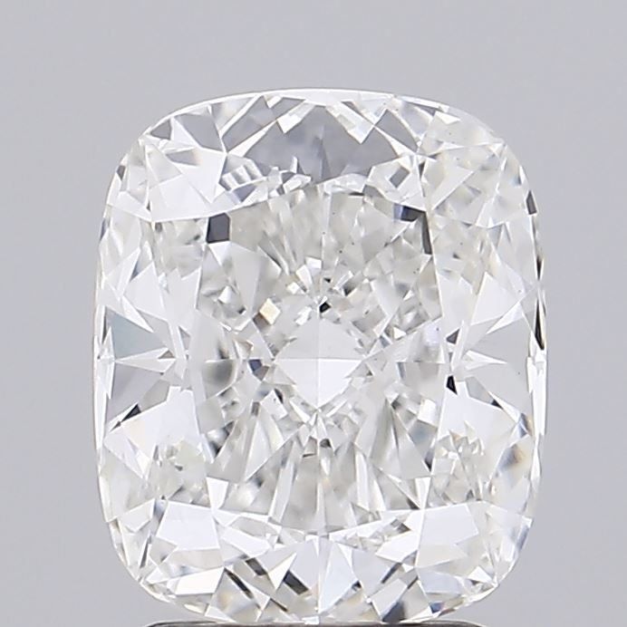 2.14 Carat Cushion Lab Diamond with  Cut Diamond in 14KT  view 1
