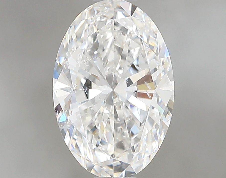 0.9 Carat Oval Natural Diamond with  Cut Diamond in 14KT  view 1
