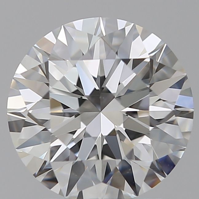 1.51 Carat Round Lab Diamond with  Cut Diamond in 14KT  view 1
