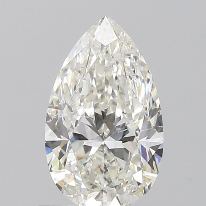 0.8 Carat Pear Natural Diamond with  Cut Diamond in 14KT  view 1
