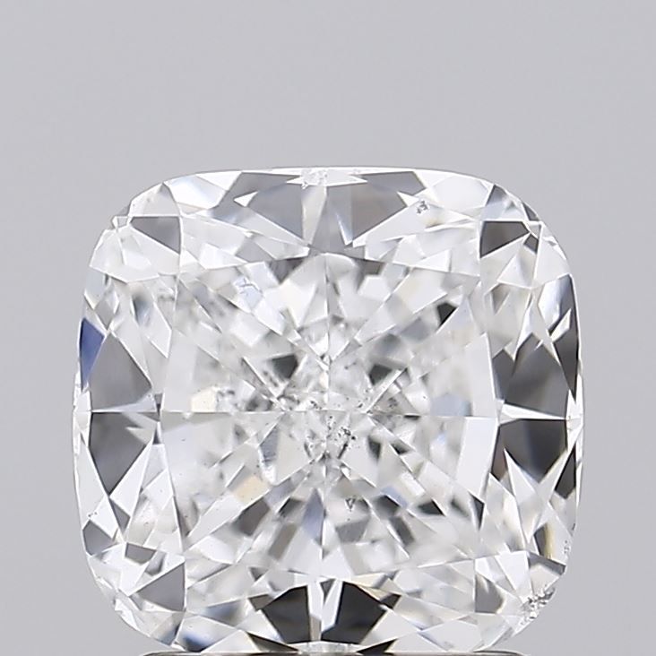 2.03 Carat Cushion Lab Diamond with  Cut Diamond in 14KT  view 1
