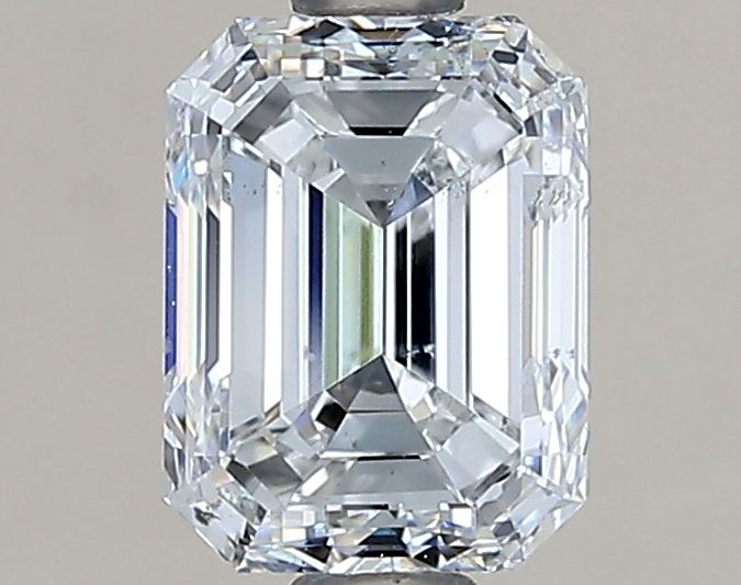 1.01 Carat Emerald Natural Diamond with  Cut Diamond in 14KT  view 1
