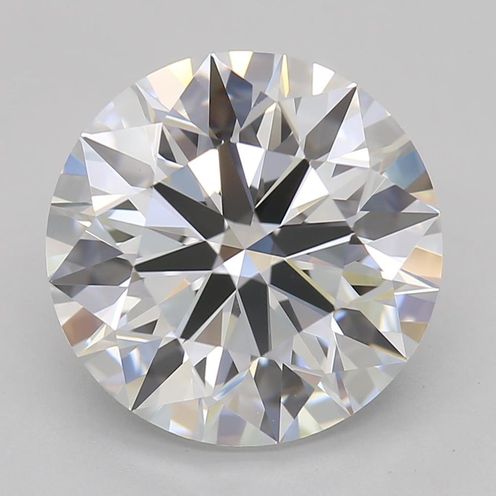 3.07 Carat Round Lab Diamond with  Cut Diamond in 14KT  view 1
