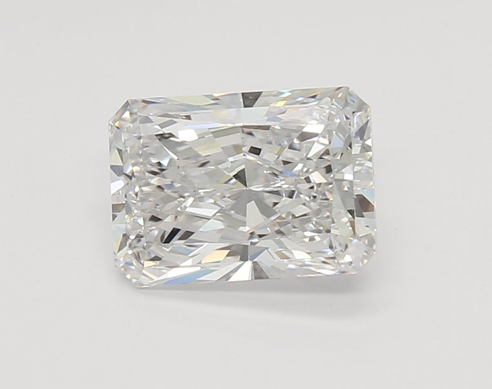 2.45 Carat Radiant Lab Diamond with  Cut Diamond in 14KT  view 1
