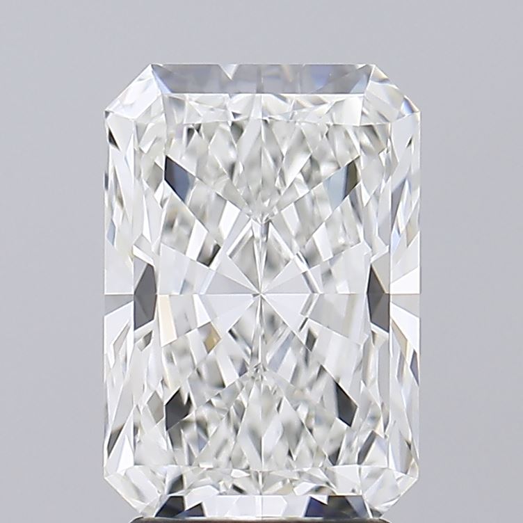 2.85 Carat Radiant Lab Diamond with  Cut Diamond in 14KT  view 1
