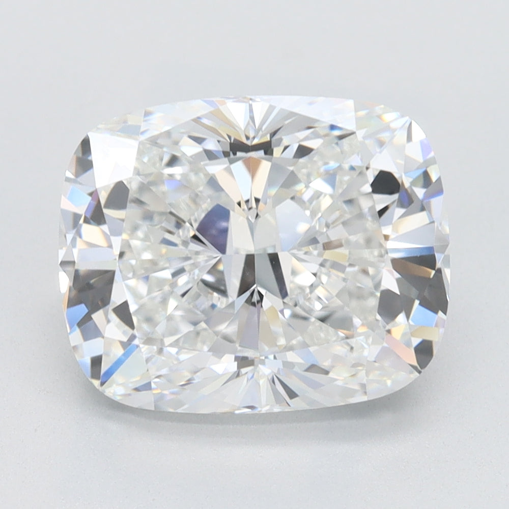 3.6 Carat Cushion Lab Diamond with  Cut Diamond in 14KT  view 1
