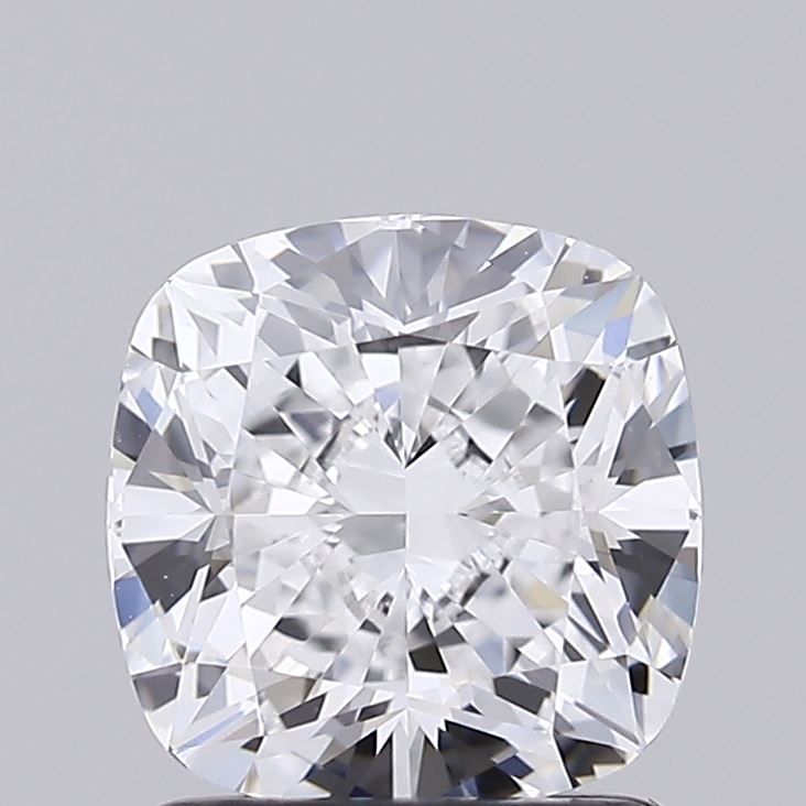 1.56 Carat Cushion Lab Diamond with  Cut Diamond in 14KT  view 1
