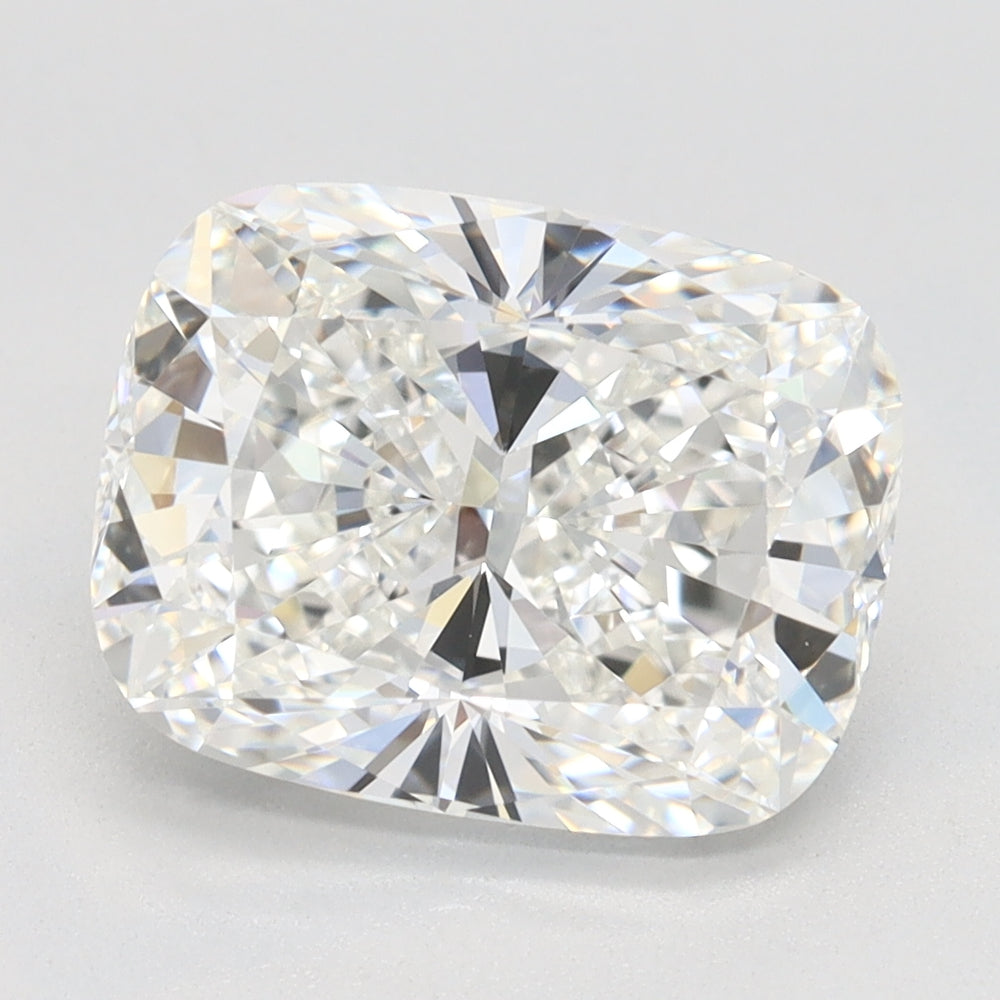 3.0 Carat Cushion Lab Diamond with  Cut Diamond in 14KT  view 1
