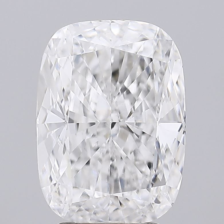 4.27 Carat Cushion Lab Diamond with  Cut Diamond in 14KT  view 1
