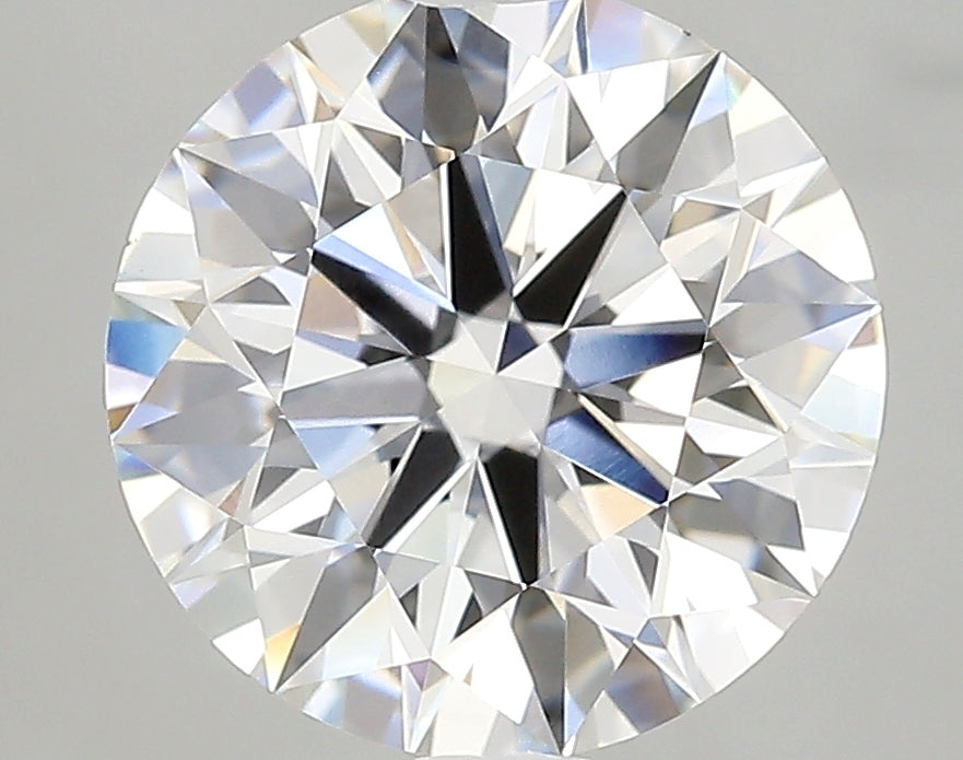 4.02 Carat Round Lab Diamond with  Cut Diamond in 14KT  view 1

