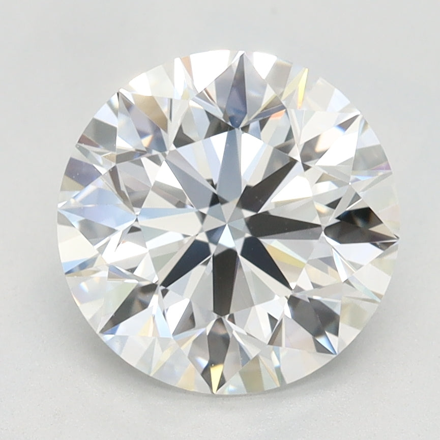 2.0 Carat Round Lab Diamond with  Cut Diamond in 14KT  view 1

