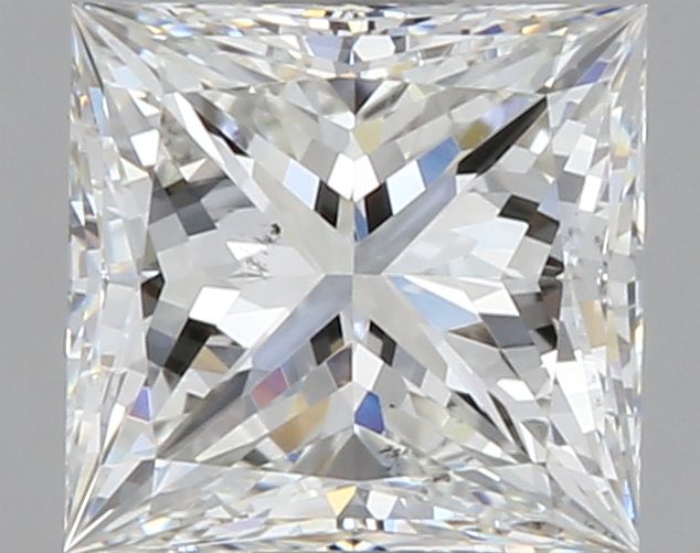 1.0 Carat Princess Natural Diamond with  Cut Diamond in 14KT  view 1

