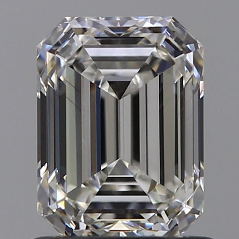 1.01 Carat Emerald Natural Diamond with  Cut Diamond in 14KT  view 1
