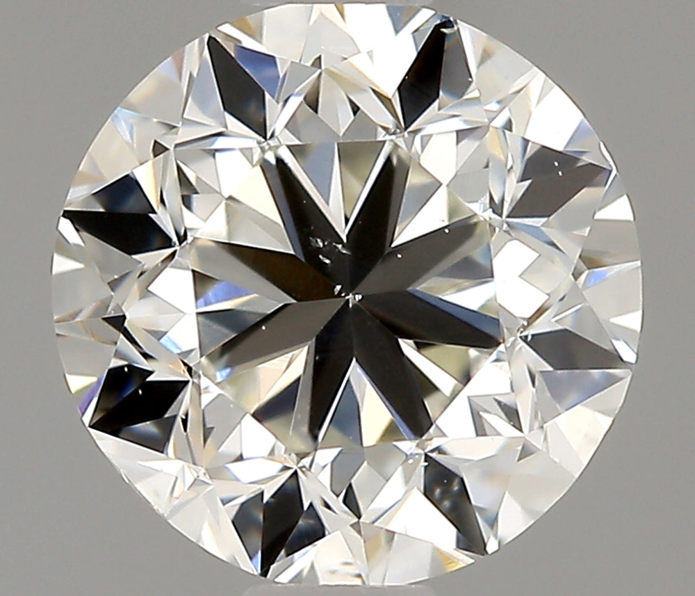0.9 Carat Round Natural Diamond with  Cut Diamond in 14KT  view 1
