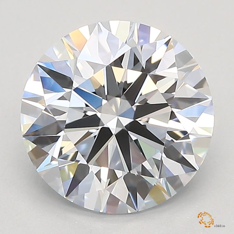 1.75 Carat Round Lab Diamond with  Cut Diamond in 14KT  view 1
