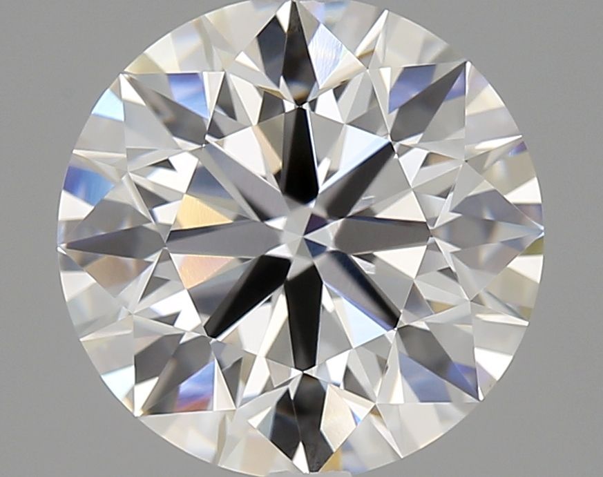 3.09 Carat Round Lab Diamond with  Cut Diamond in 14KT  view 1
