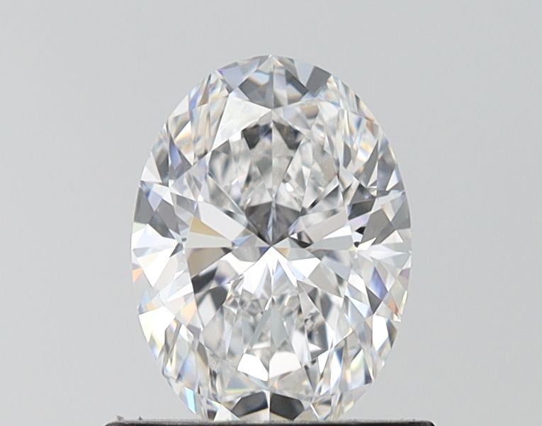 1.0 Carat Oval Lab Diamond with  Cut Diamond in 14KT  view 1
