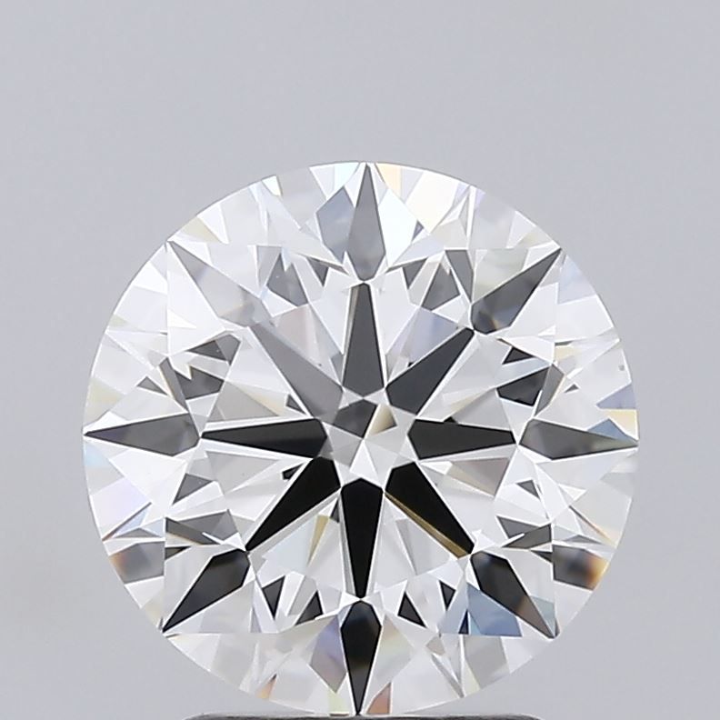 2.51 Carat Round Lab Diamond with  Cut Diamond in 14KT  view 1
