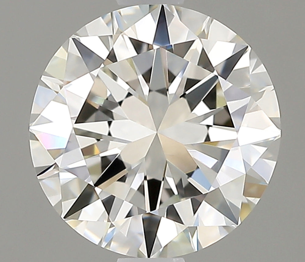 1.5 Carat Round Natural Diamond with  Cut Diamond in 14KT  view 1
