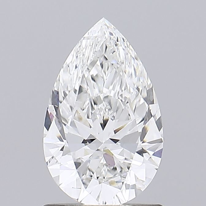 1.03 Carat Pear Lab Diamond with  Cut Diamond in 14KT  view 1
