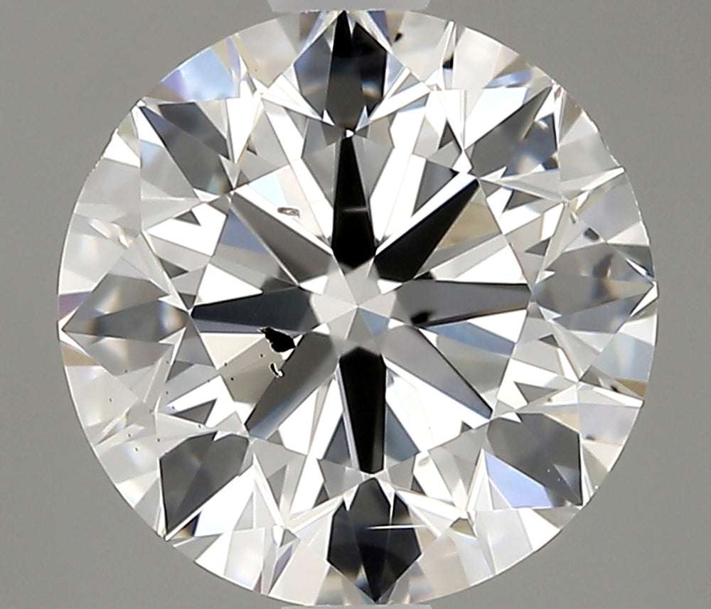 1.5 Carat Round Natural Diamond with  Cut Diamond in 14KT  view 1
