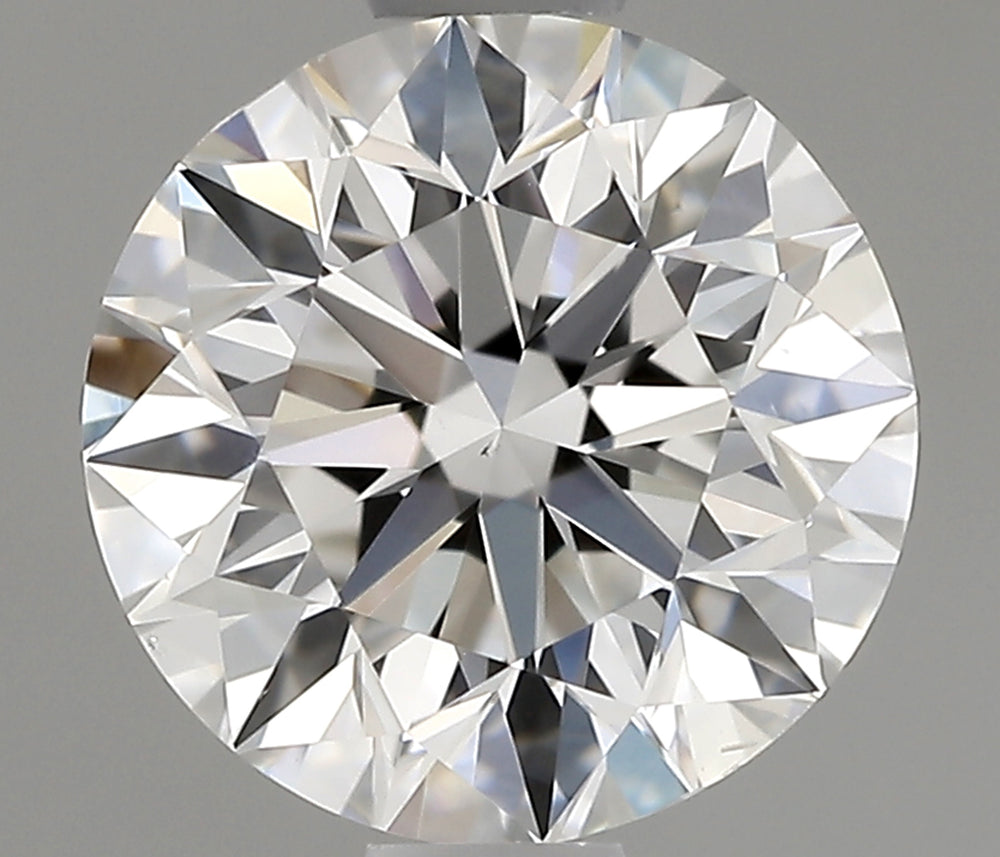 1.0 Carat Round Natural Diamond with  Cut Diamond in 14KT  view 1
