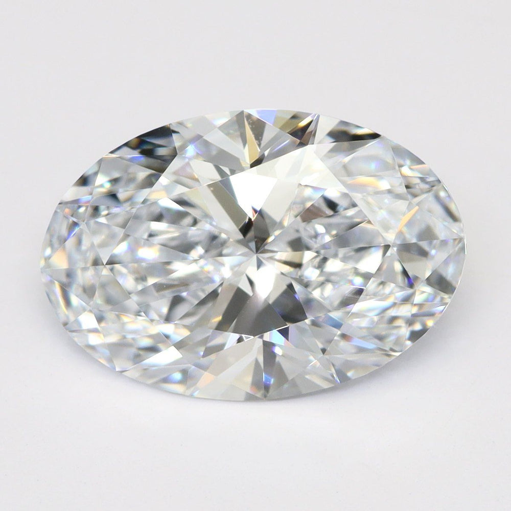 2.03 Carat Oval Lab Diamond with  Cut Diamond in 14KT  view 1
