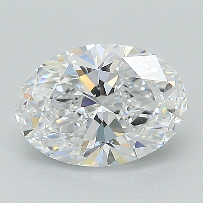 1.23 Carat Oval Lab Diamond with  Cut Diamond in 14KT  view 1
