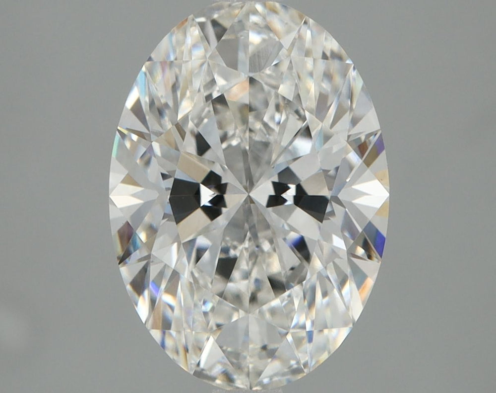 2.0 Carat Oval Lab Diamond with  Cut Diamond in 14KT  view 1

