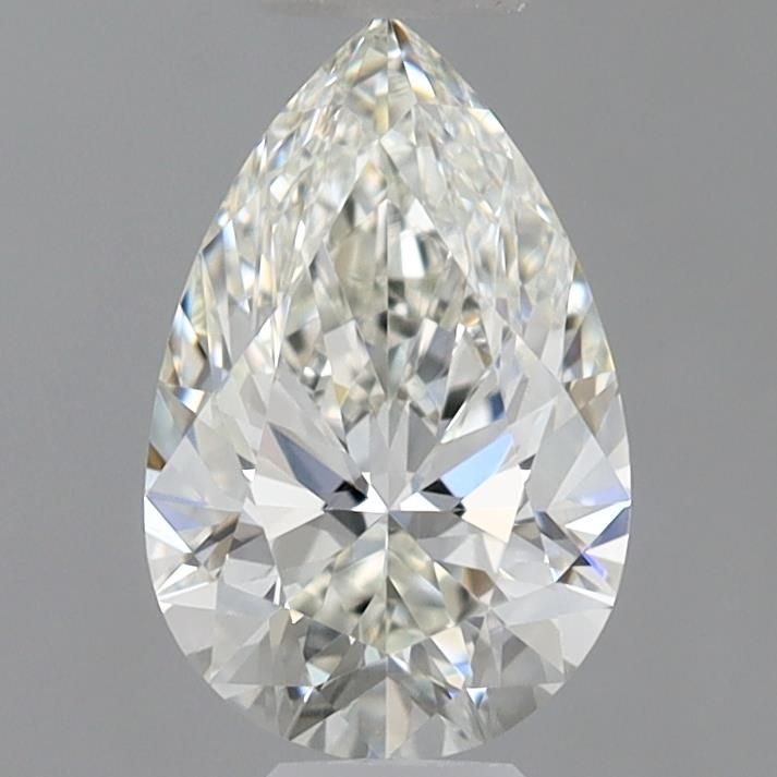 1.0 Carat Pear Lab Diamond with  Cut Diamond in 14KT  view 1
