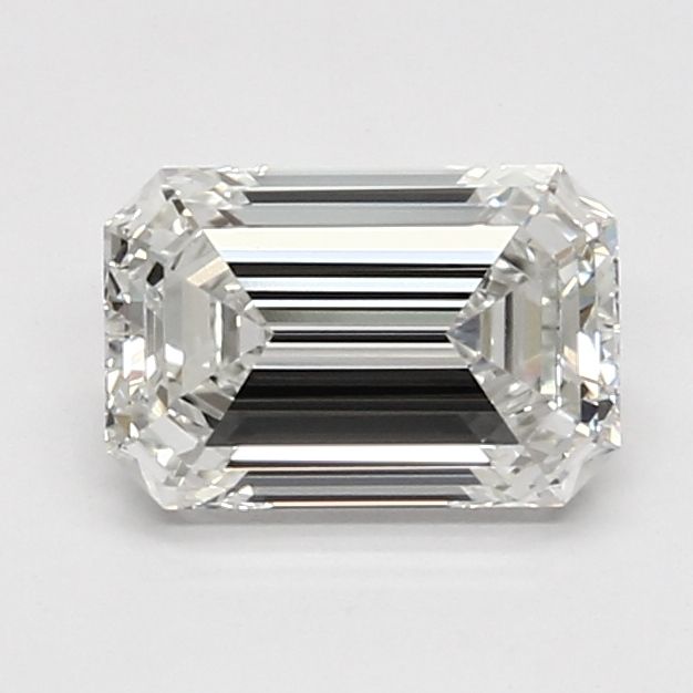 1.52 Carat Emerald Lab Diamond with  Cut Diamond in 14KT  view 1

