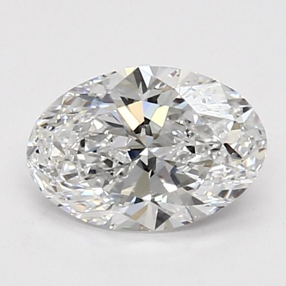 1.06 Carat Oval Lab Diamond with  Cut Diamond in 14KT  view 1
