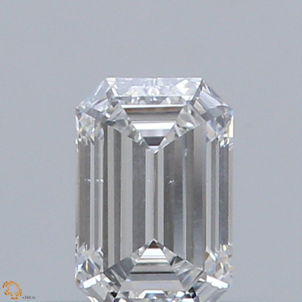 0.4 Carat Emerald Natural Diamond with  Cut Diamond in 14KT  view 1
