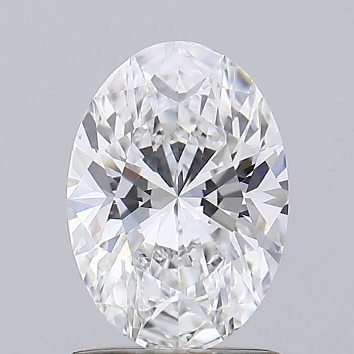 1.09 Carat Oval Lab Diamond with  Cut Diamond in 14KT  view 1
