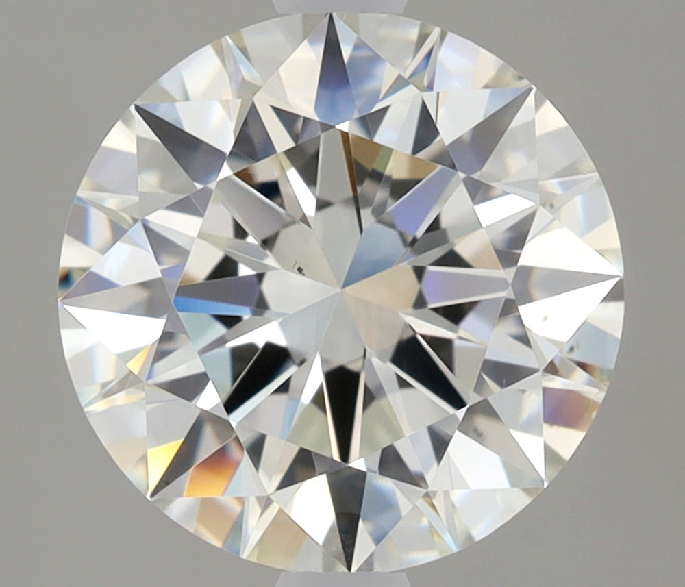 2.01 Carat Round Natural Diamond with  Cut Diamond in 14KT  view 1
