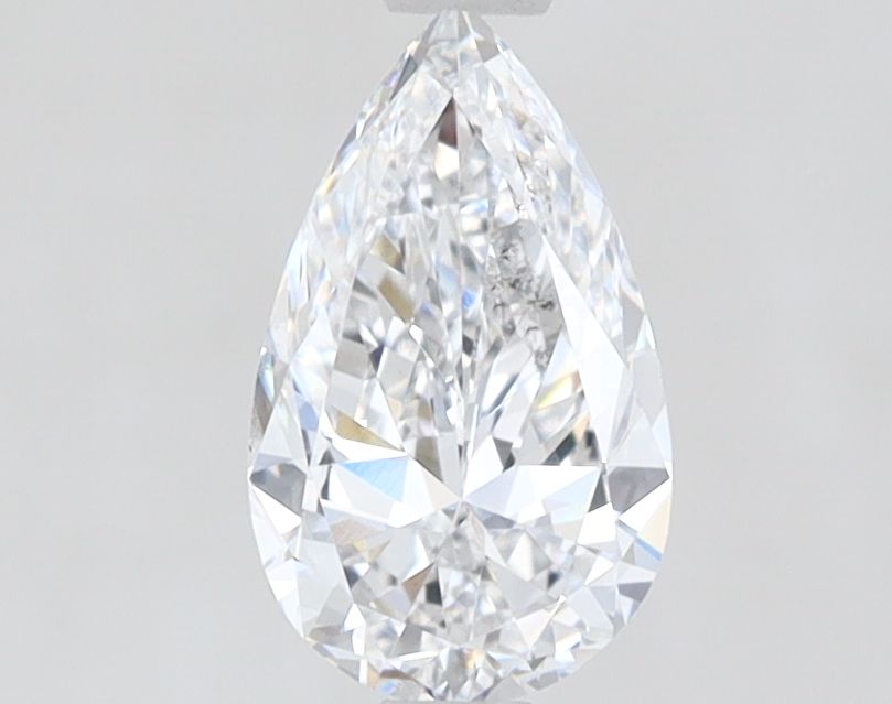 0.93 Carat Pear Lab Diamond with  Cut Diamond in 14KT  view 1
