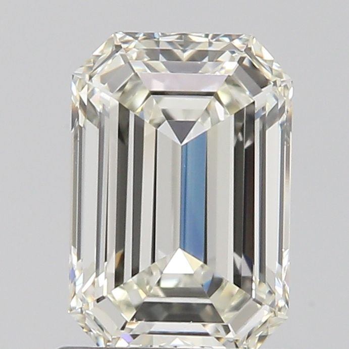 1.0 Carat Emerald Natural Diamond with  Cut Diamond in 14KT  view 1
