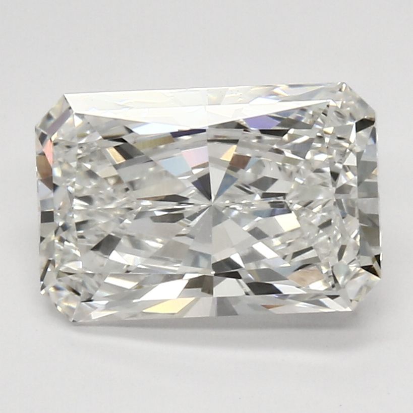 2.62 Carat Radiant Lab Diamond with  Cut Diamond in 14KT  view 1
