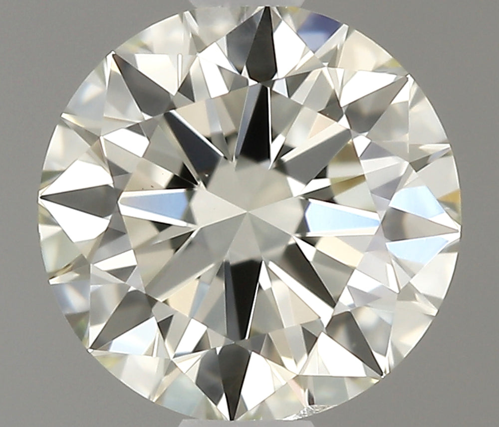 0.5 Carat Round Natural Diamond with  Cut Diamond in 14KT  view 1
