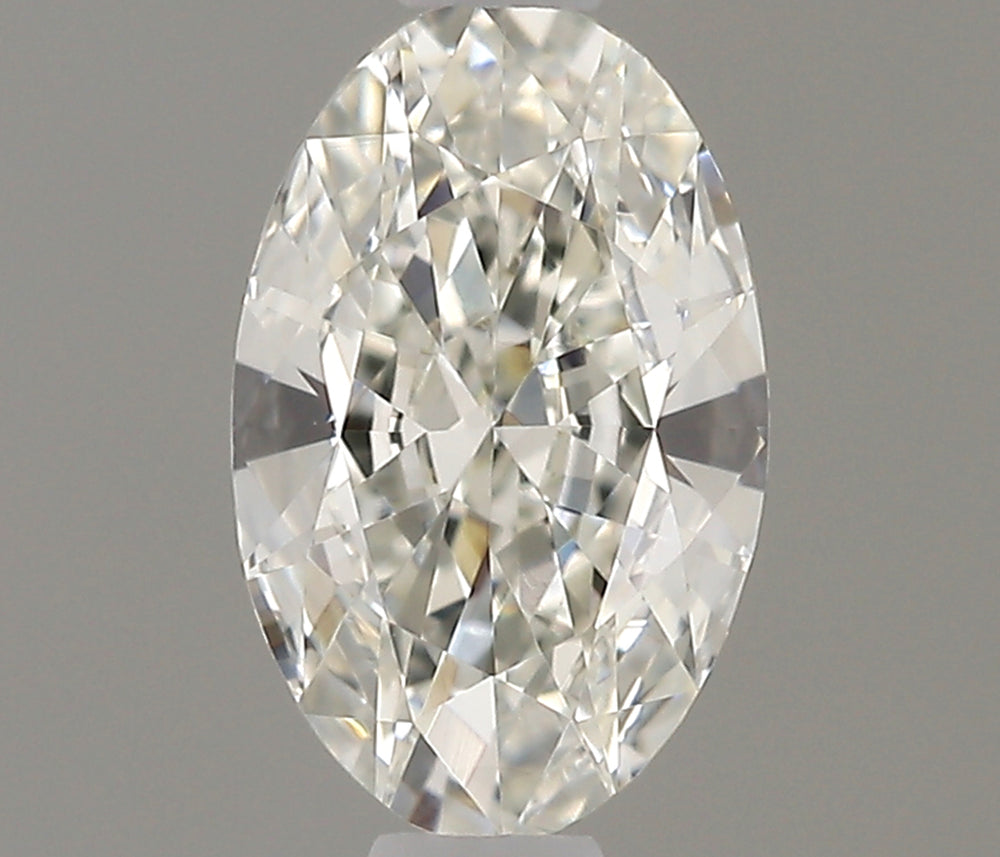 0.3 Carat Oval Natural Diamond with  Cut Diamond in 14KT  view 1
