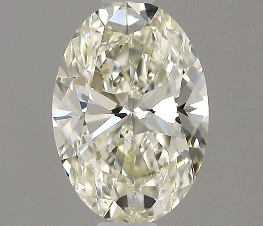 0.42 Carat Oval Natural Diamond with  Cut Diamond in 14KT  view 1
